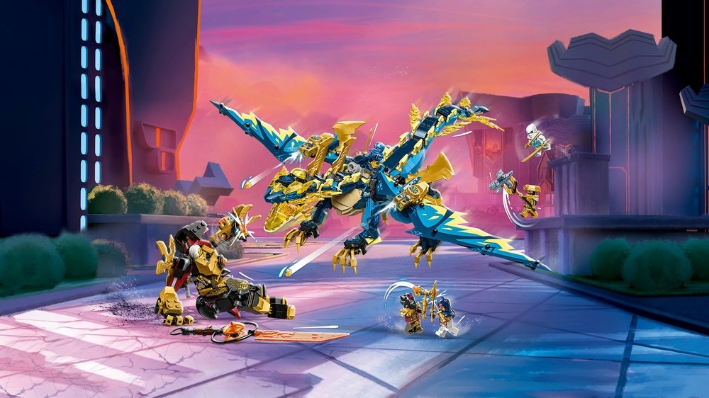 LEGO® Ninjago Stichijų drakonas prieš Imperatorės robotą (71796)