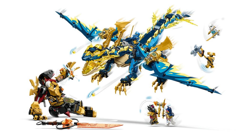 LEGO® Ninjago Stichijų drakonas prieš Imperatorės robotą (71796)