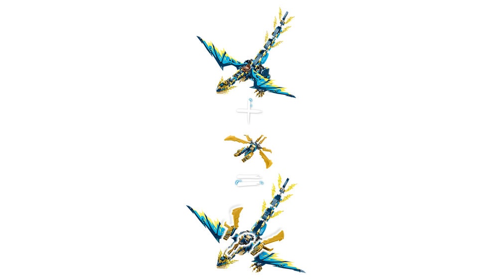 LEGO® Ninjago Stichijų drakonas prieš Imperatorės robotą (71796)