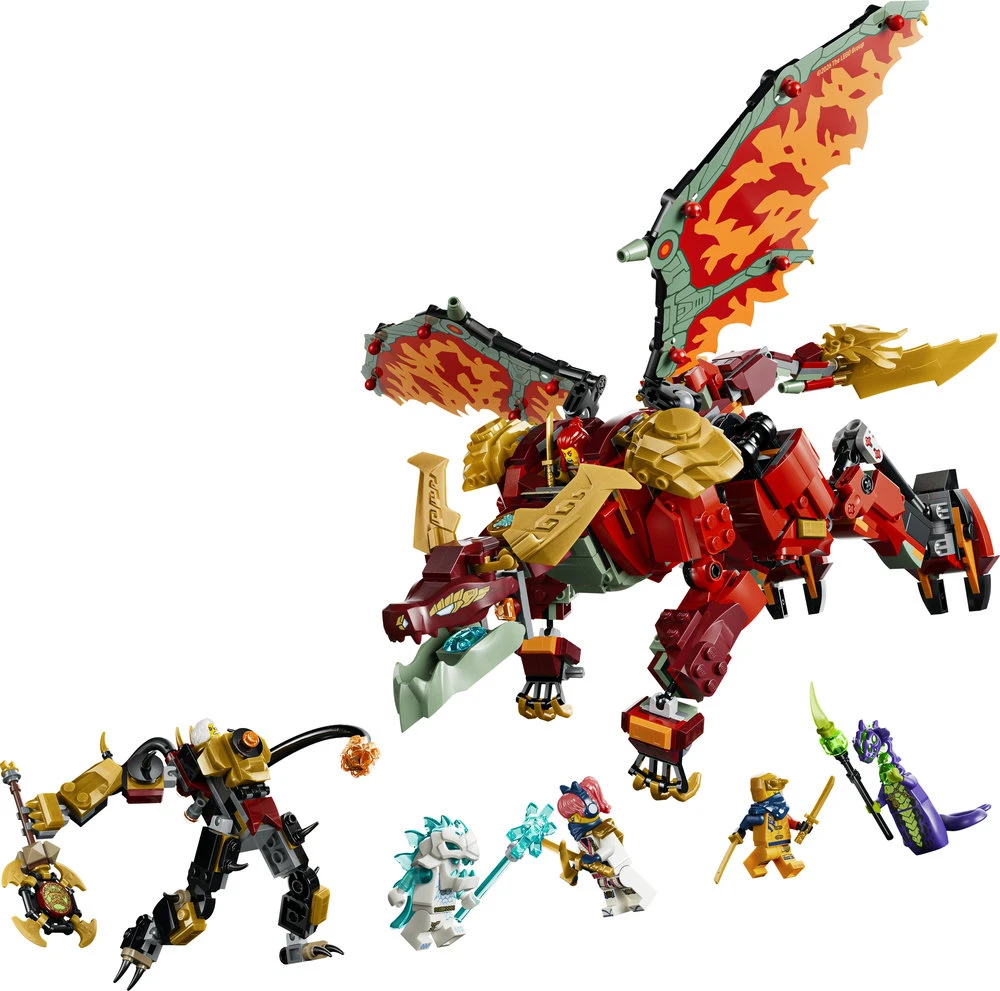 LEGO® NINJAGO® Wyldfyre transformuojamas drakonas-robotas 71868