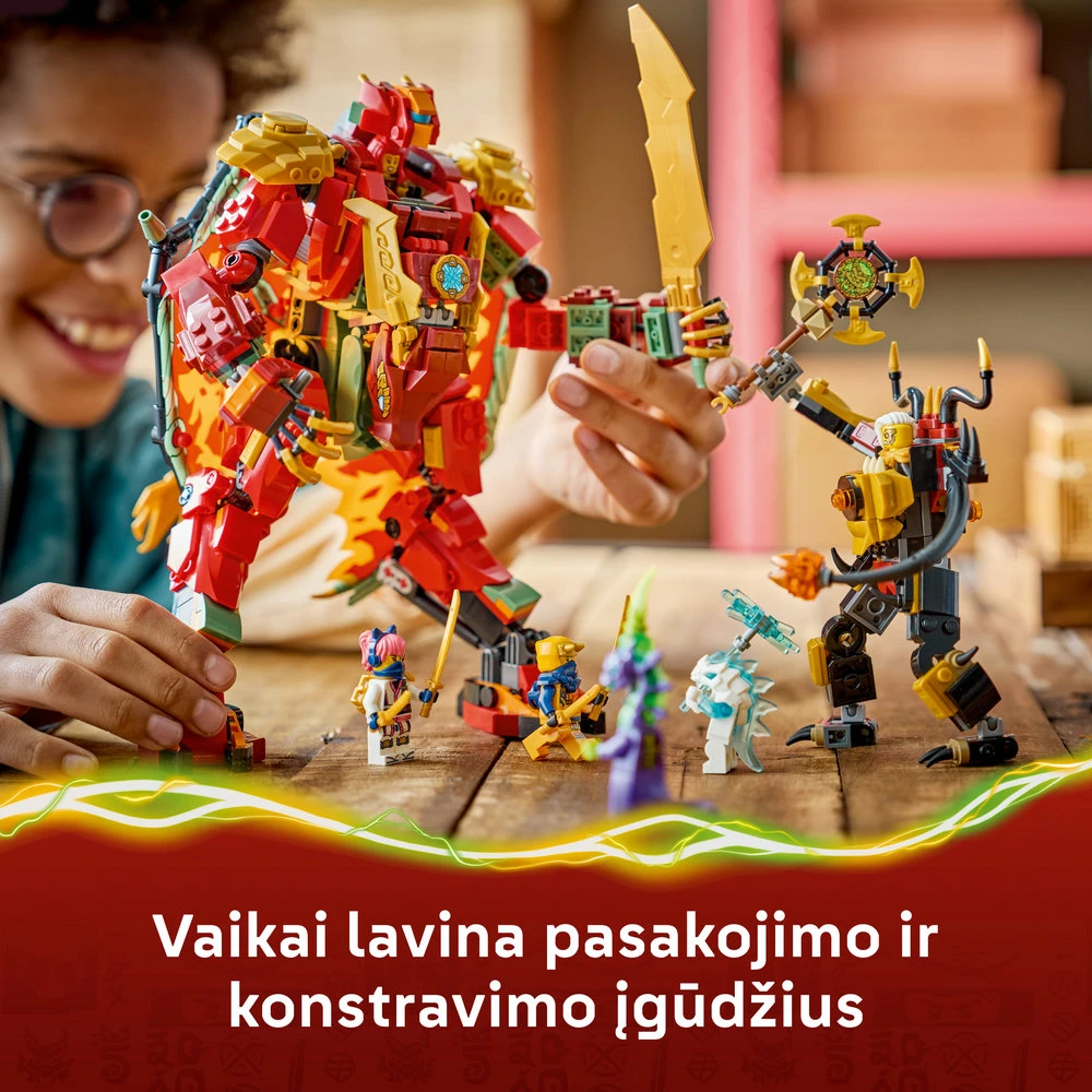 LEGO® NINJAGO® Wyldfyre transformuojamas drakonas-robotas 71868