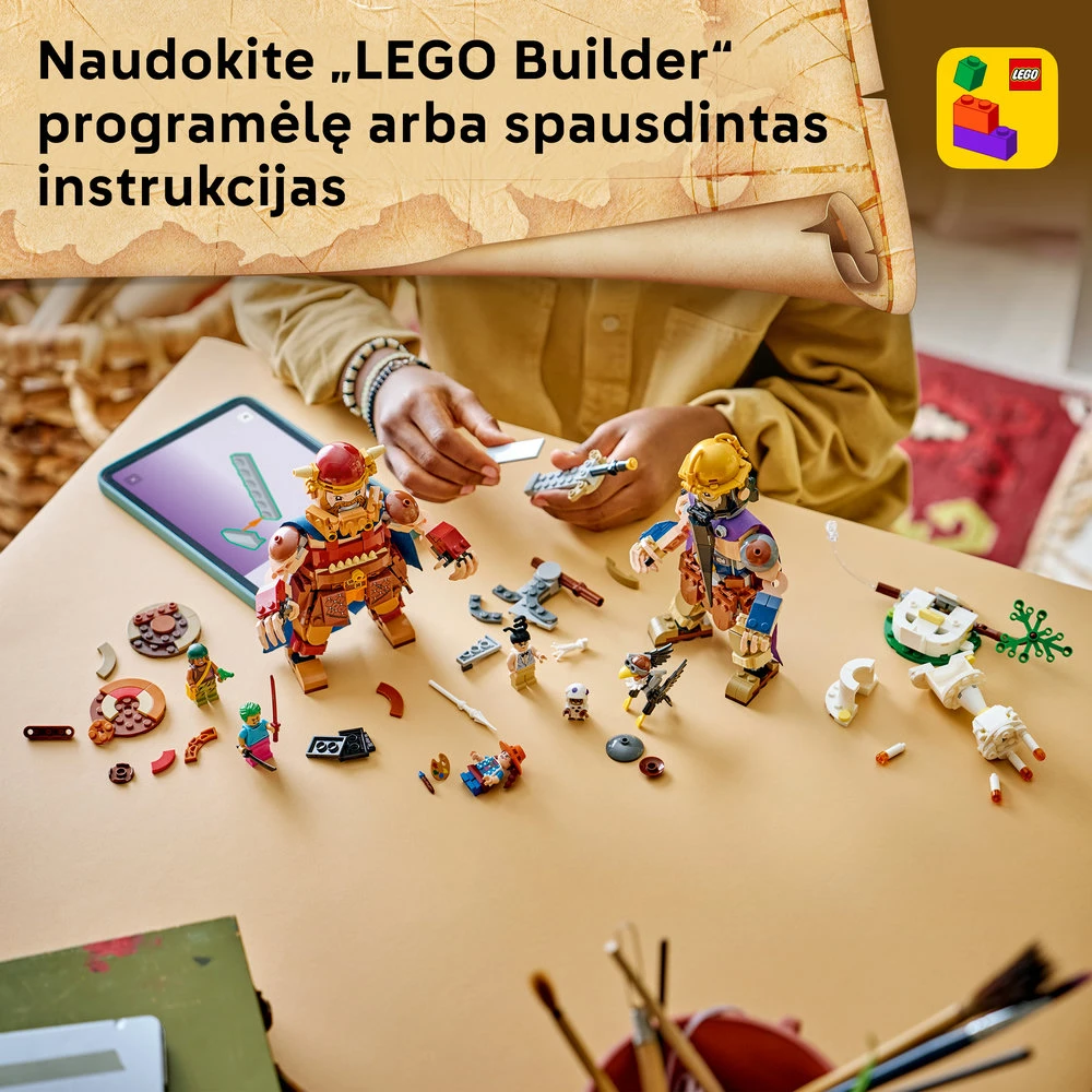 LEGO® ONE PIECE Dorry prieš Brogy – Mažojo sodo milžinai 75644