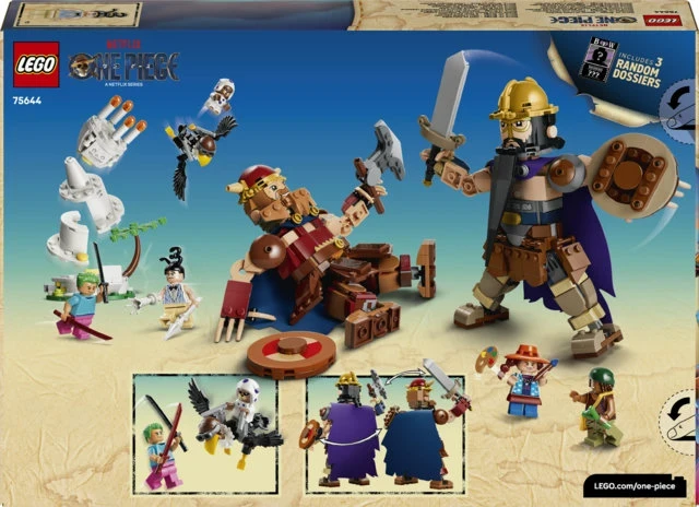 LEGO® ONE PIECE Dorry prieš Brogy – Mažojo sodo milžinai 75644