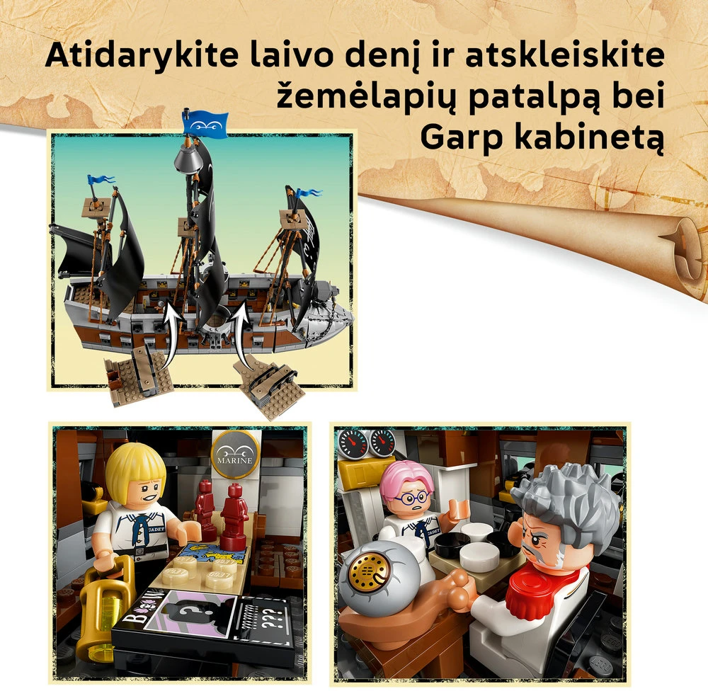 LEGO® ONE PIECE Garp jūrų karo laivas Žaislas 75646