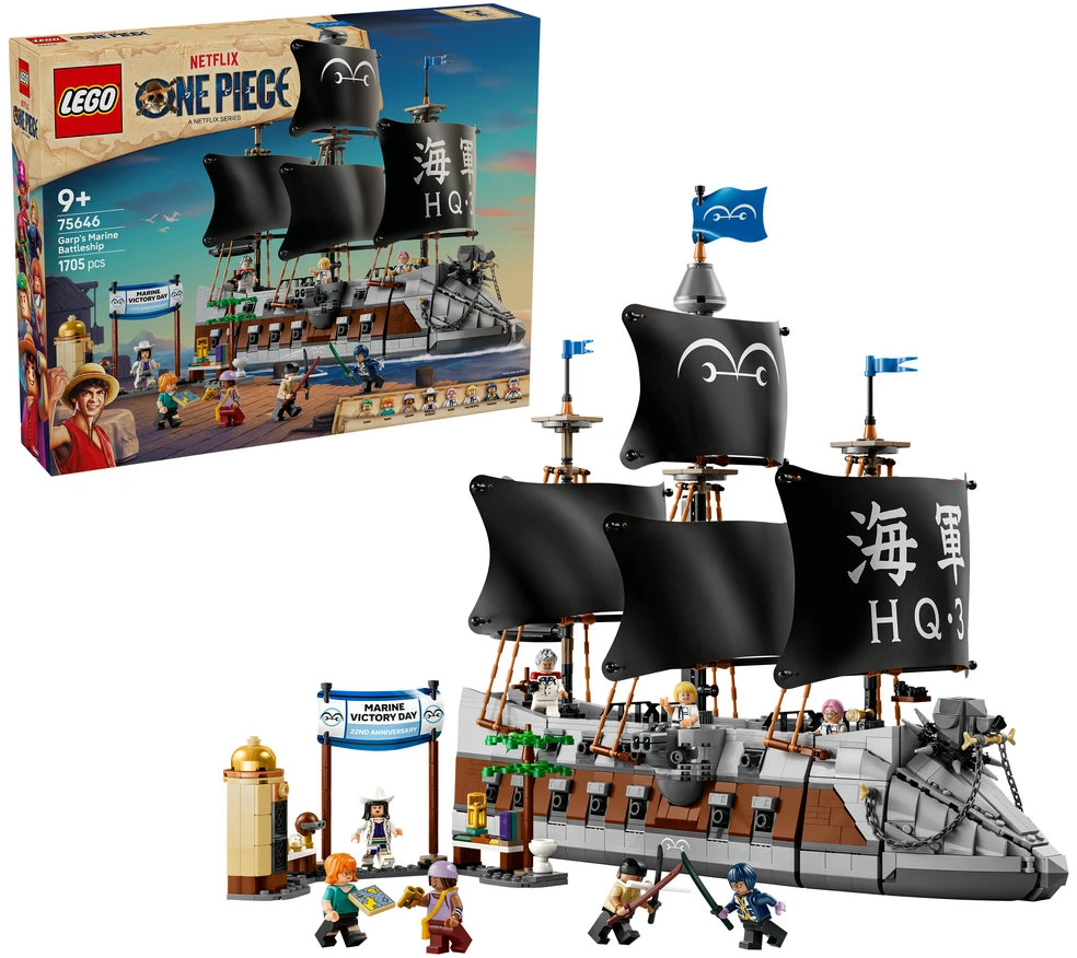 LEGO® ONE PIECE Garp jūrų karo laivas Žaislas 75646