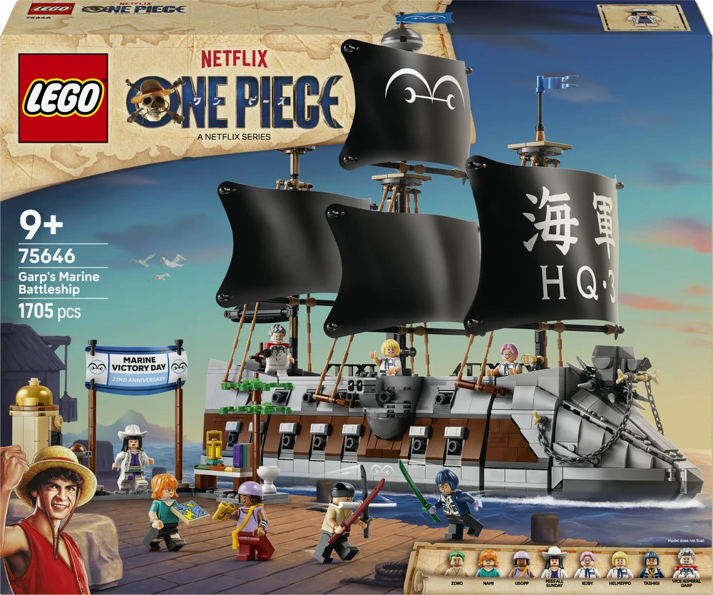 LEGO® ONE PIECE Garp jūrų karo laivas Žaislas 75646