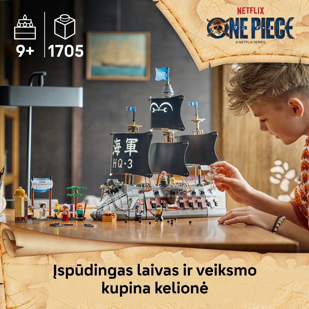 LEGO® ONE PIECE Garp jūrų karo laivas Žaislas 75646