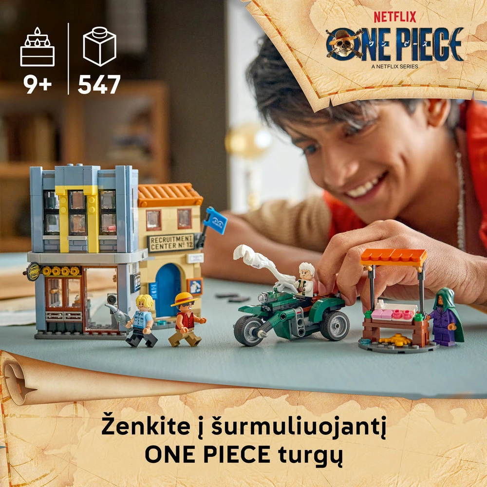 LEGO® ONE PIECE Lemiama kova su Captain Smoker Žaislas 75642