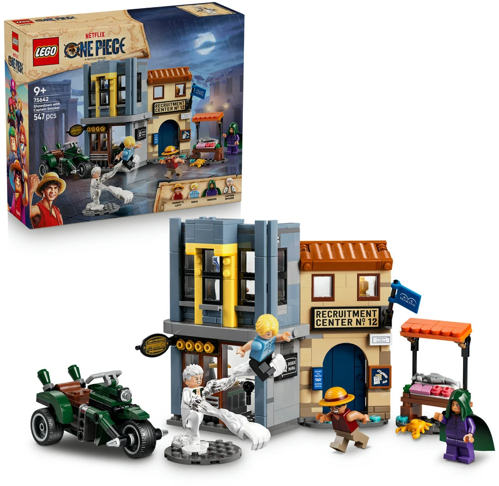 LEGO® ONE PIECE Lemiama kova su Captain Smoker Žaislas 75642
