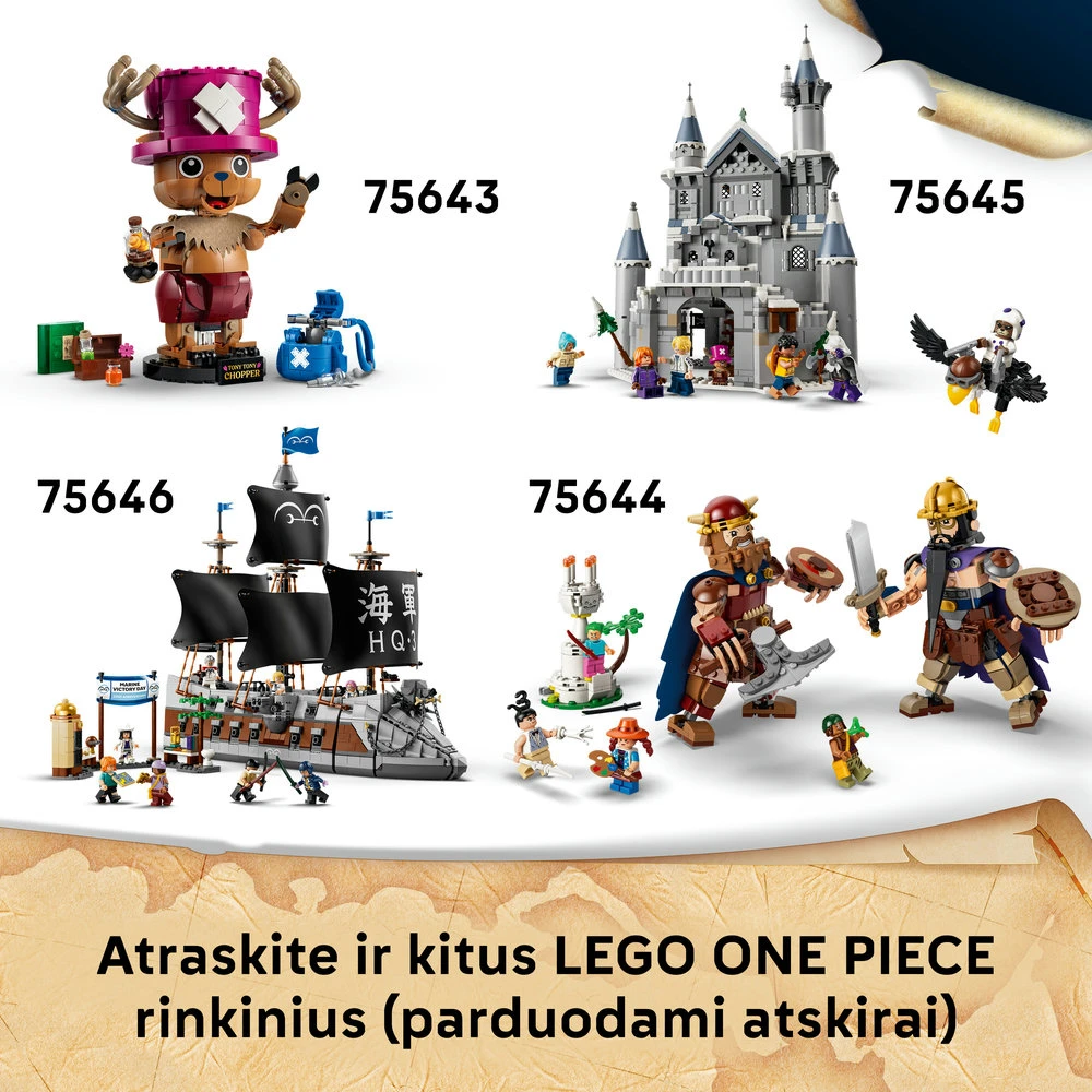 LEGO® ONE PIECE Lemiama kova su Captain Smoker Žaislas 75642