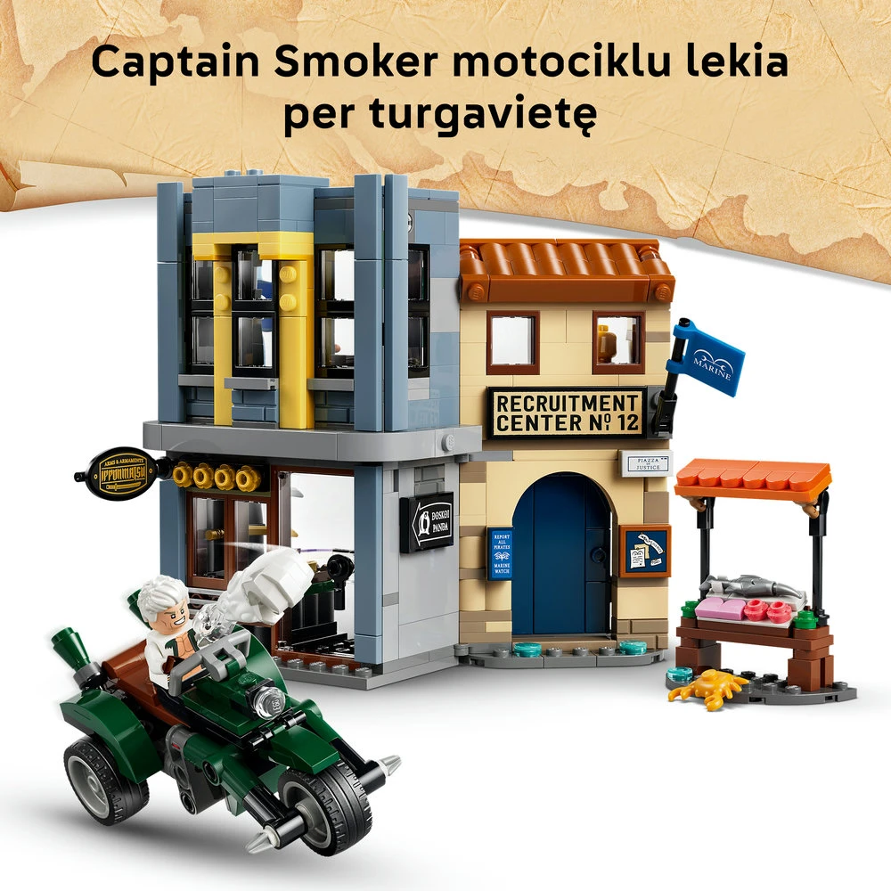 LEGO® ONE PIECE Lemiama kova su Captain Smoker Žaislas 75642