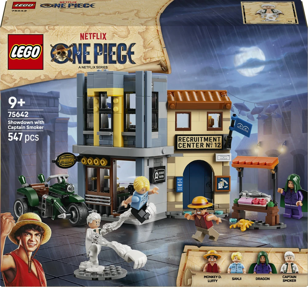 LEGO® ONE PIECE Lemiama kova su Captain Smoker Žaislas 75642