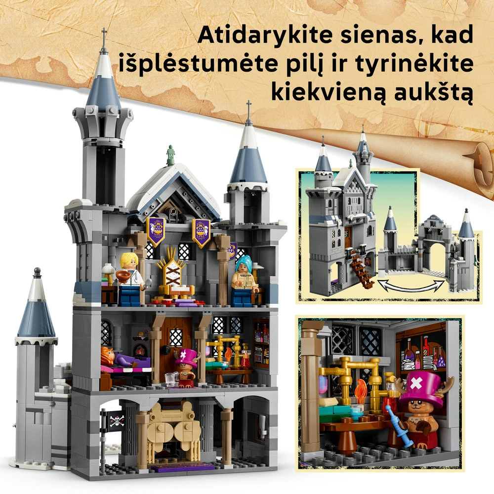 LEGO® ONE PIECE Mūšis prie Drum pilies Žaislas 75645