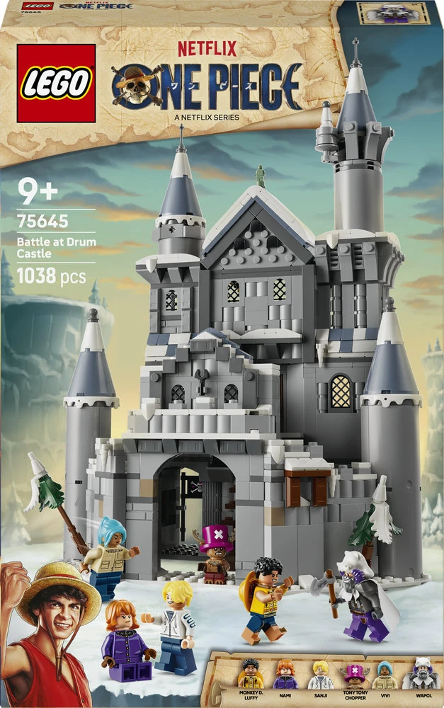 LEGO® ONE PIECE Mūšis prie Drum pilies Žaislas 75645
