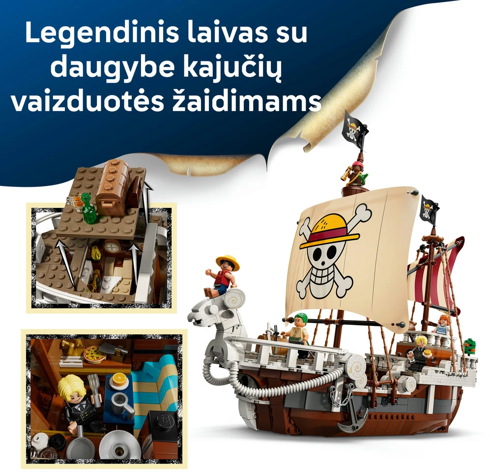LEGO® ONE PIECE Piratų laivas „Going Merry“, žaislas 75639