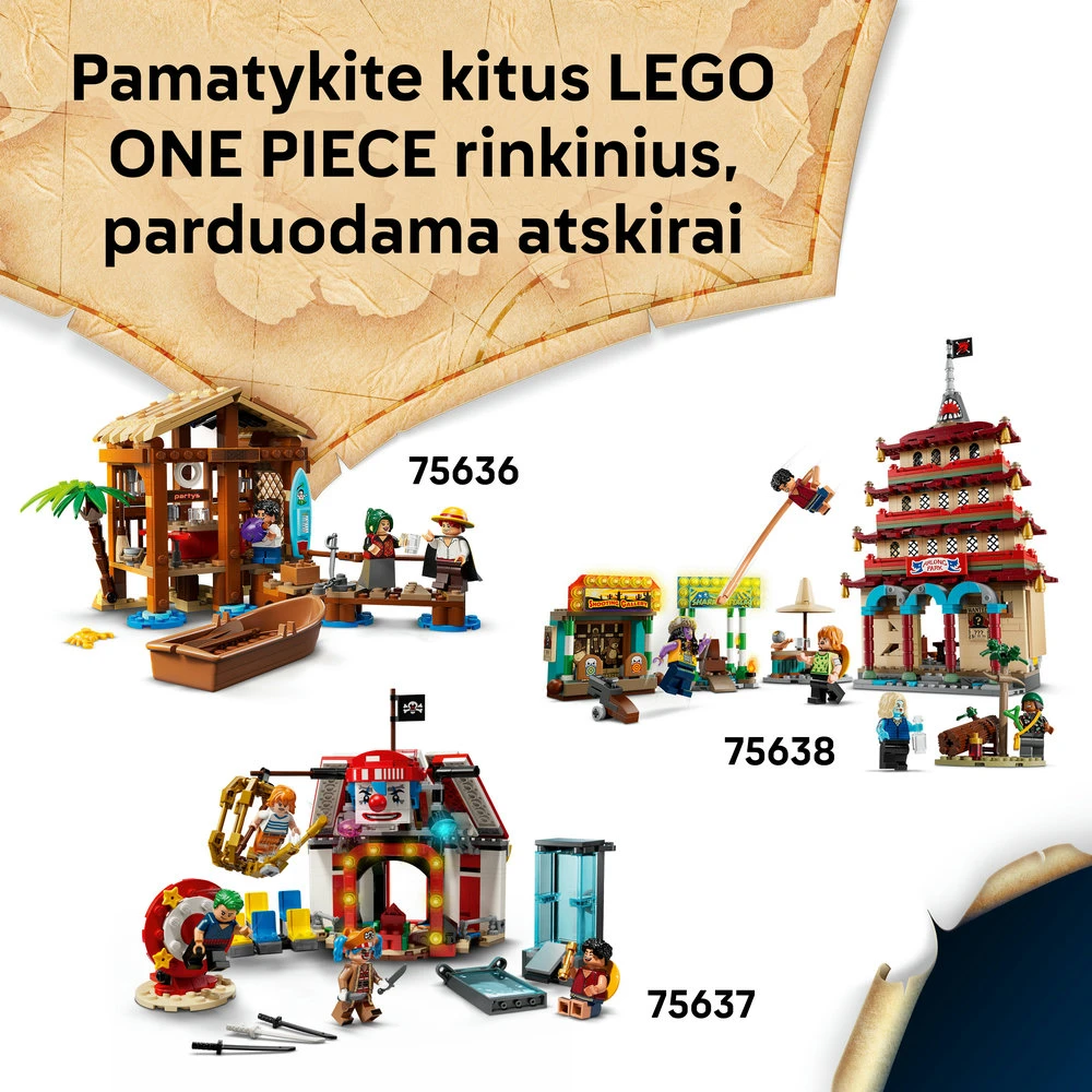LEGO® ONE PIECE Piratų laivas „Going Merry“, žaislas 75639