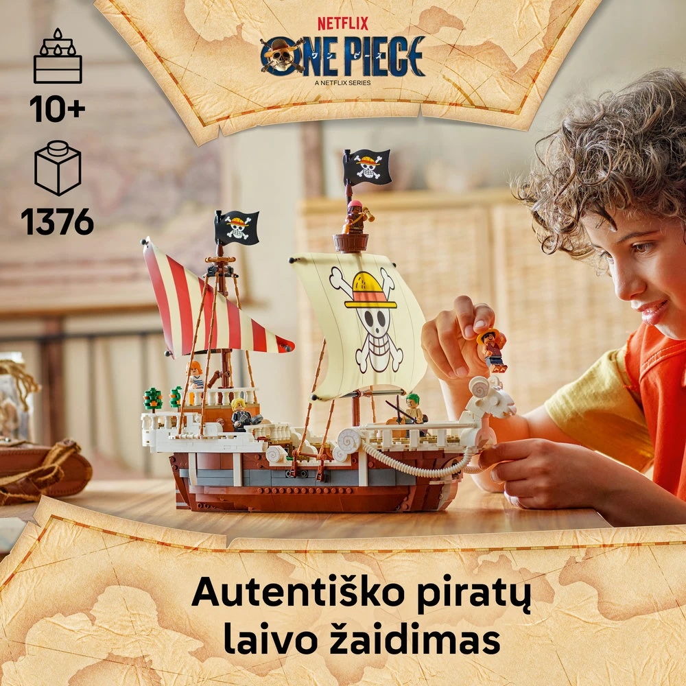 LEGO® ONE PIECE Piratų laivas „Going Merry“, žaislas 75639