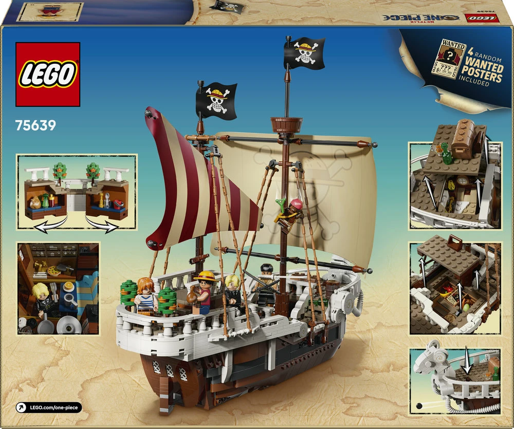 LEGO® ONE PIECE Piratų laivas „Going Merry“, žaislas 75639