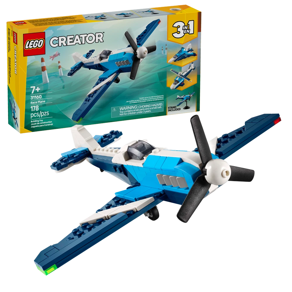 LEGO® Creator 3in1 Orlaivis: lenktyninis lėktuvas (31160)