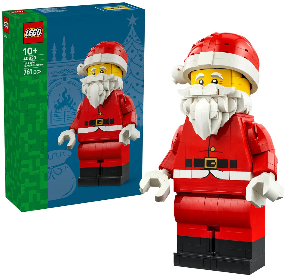 LEGO® padidinta Kalėdų Senelio minifigūrėlė, kalėdinis žaislas ir dekoracija 40820