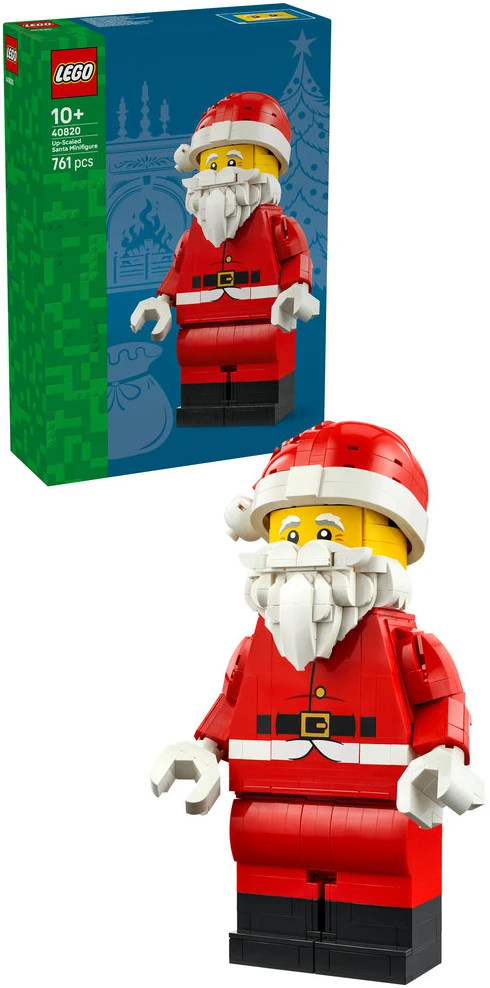 LEGO® padidinta Kalėdų Senelio minifigūrėlė, kalėdinis žaislas ir dekoracija 40820