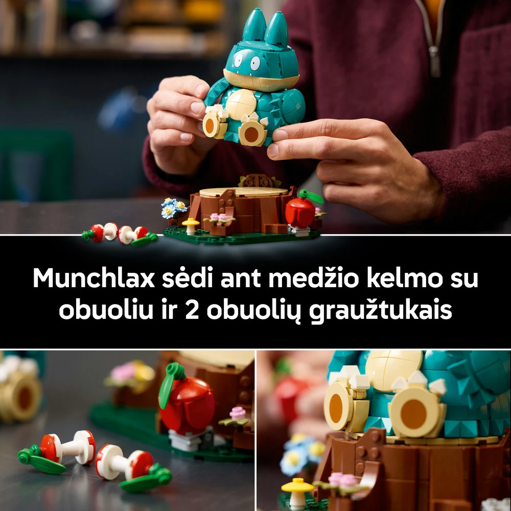 LEGO® Pokémon™ Munchlax figūrėlės konstravimo rinkinys 72150