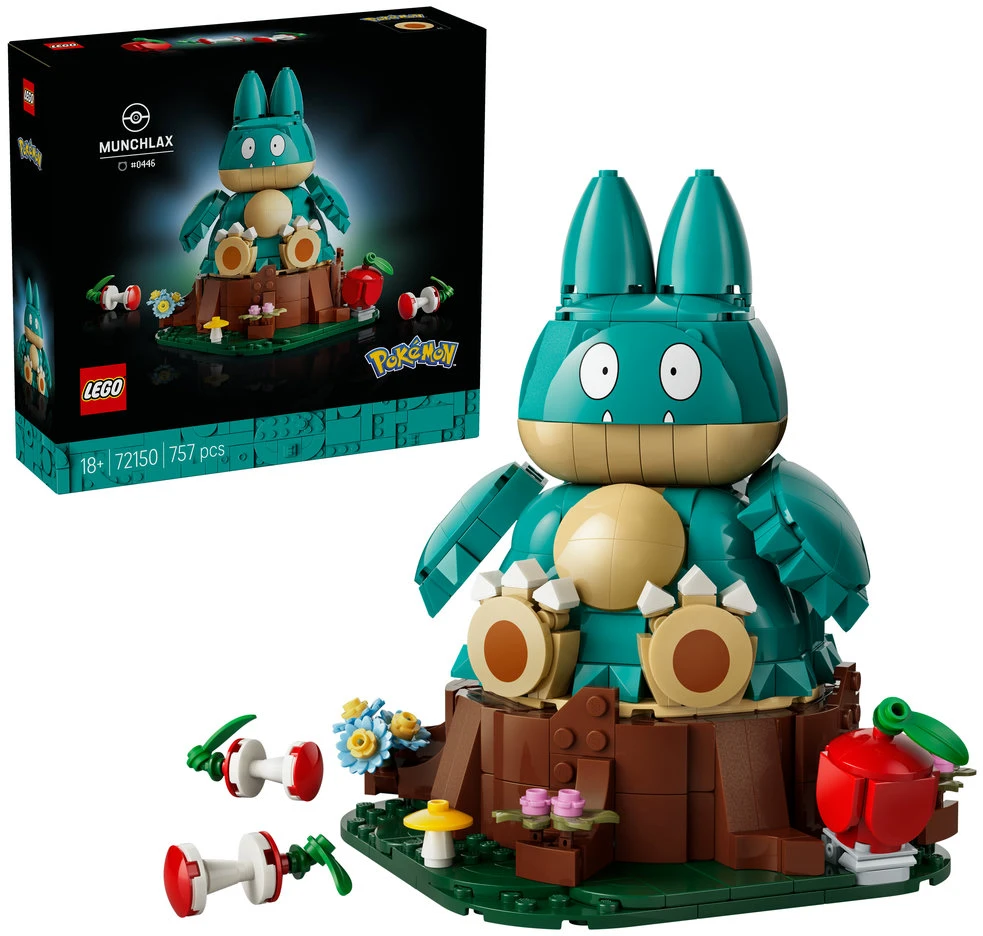 LEGO® Pokémon™ Munchlax figūrėlės konstravimo rinkinys 72150