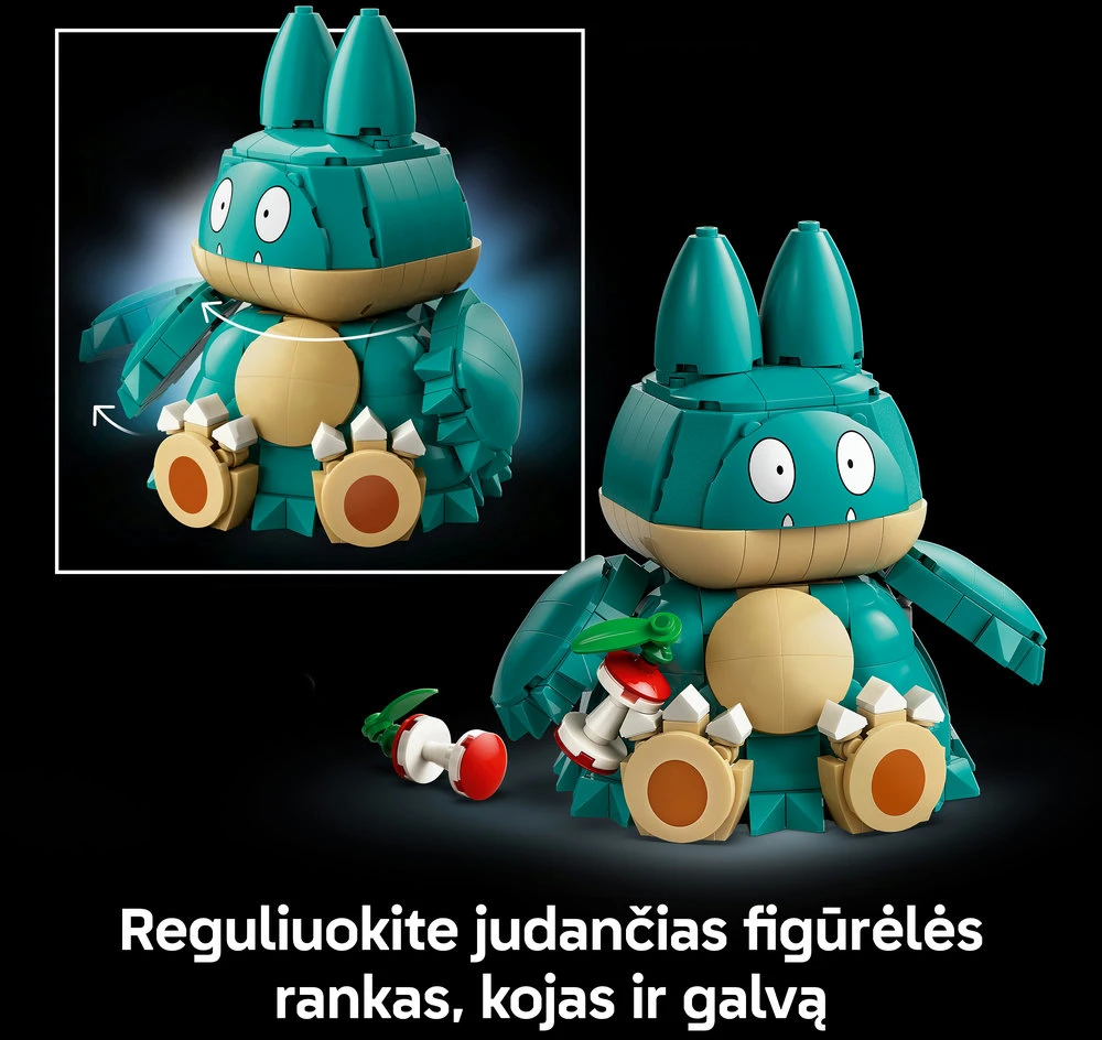 LEGO® Pokémon™ Munchlax figūrėlės konstravimo rinkinys 72150