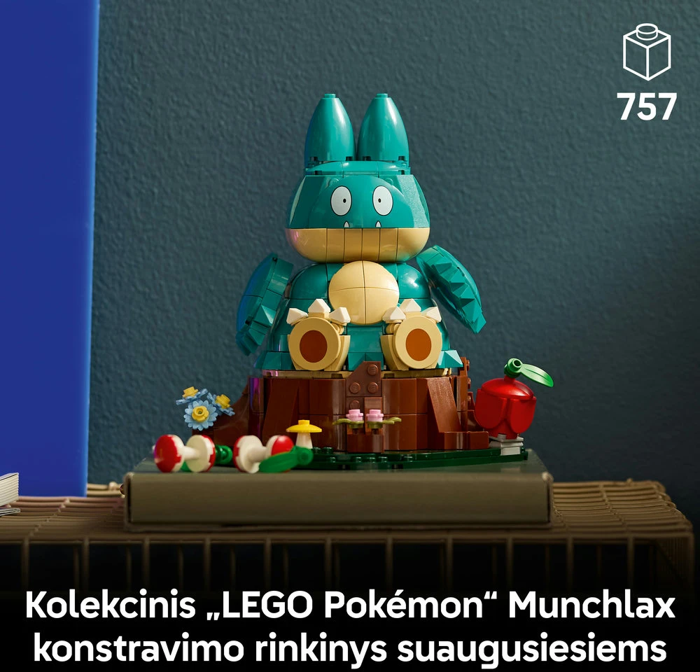 LEGO® Pokémon™ Munchlax figūrėlės konstravimo rinkinys 72150
