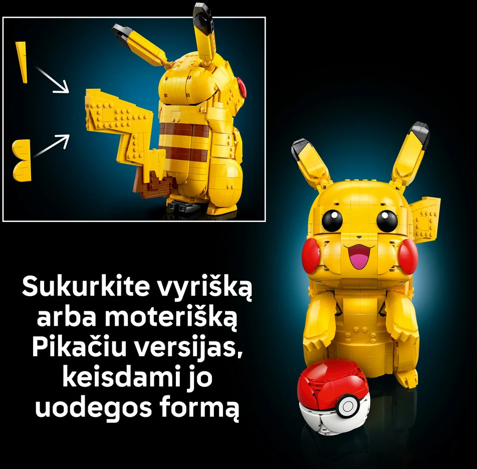 LEGO® Pokémon™ Pikačiu ir Poke kamuolys Konstravimo rinkinys 72152
