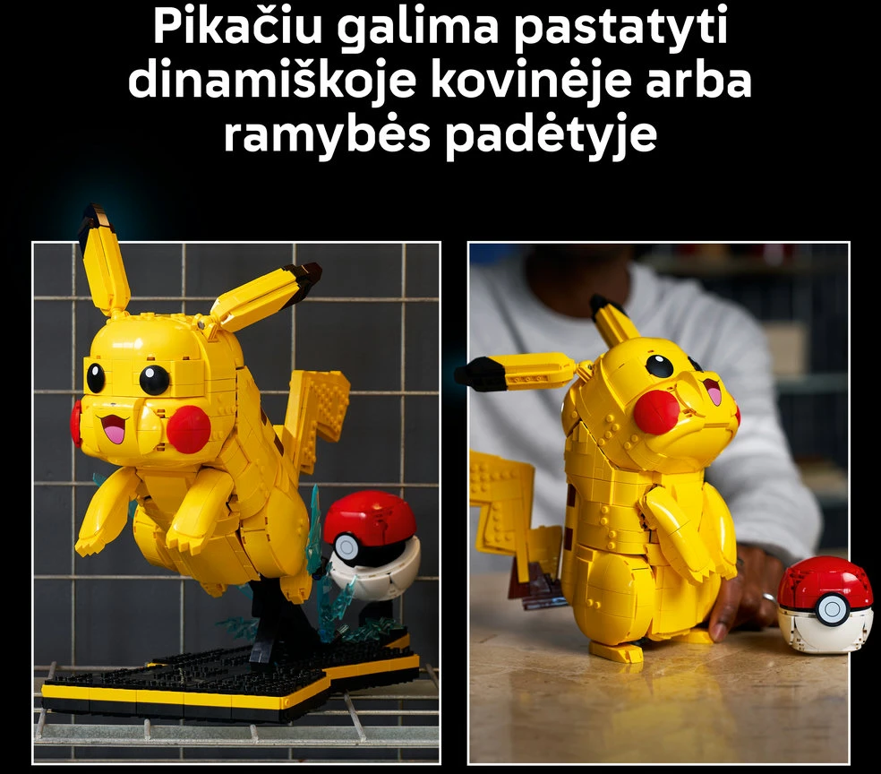 LEGO® Pokémon™ Pikačiu ir Poke kamuolys Konstravimo rinkinys 72152