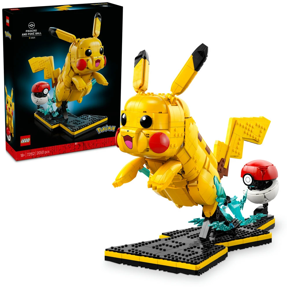 LEGO® Pokémon™ Pikačiu ir Poke kamuolys Konstravimo rinkinys 72152