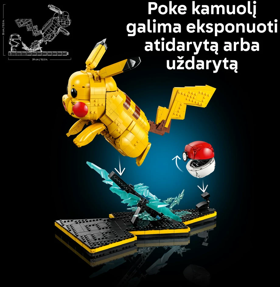 LEGO® Pokémon™ Pikačiu ir Poke kamuolys Konstravimo rinkinys 72152