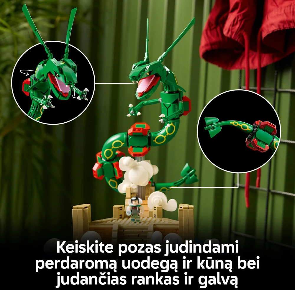 LEGO® Pokémon™ Rayquaza figūrėlės konstravimo rinkinys 72168