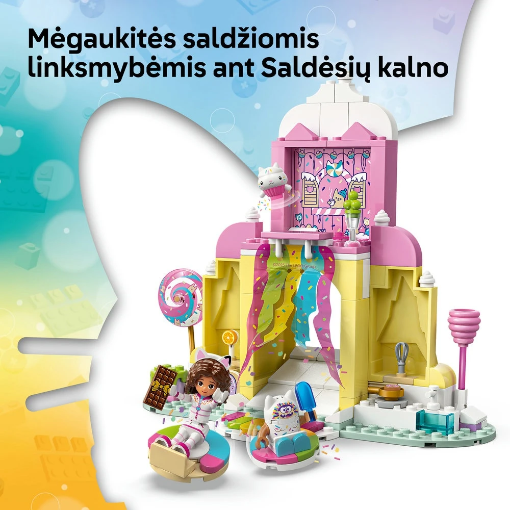 LEGO® Gabės lėlių namai Saldėsių kalnas ir katytės sodas 11205
