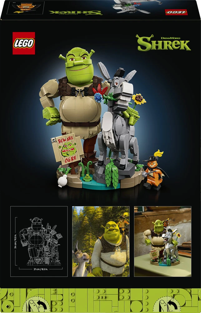 LEGO® Shrek: Šrekas, Asilas ir Batuotas Katinas Pūkis 72423