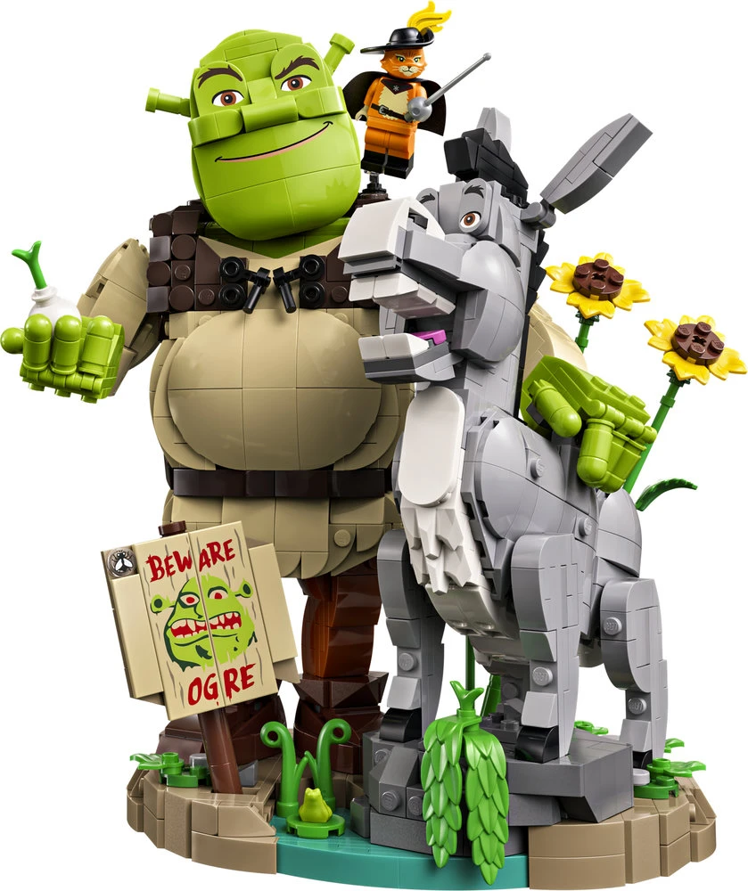 LEGO® Shrek: Šrekas, Asilas ir Batuotas Katinas Pūkis 72423