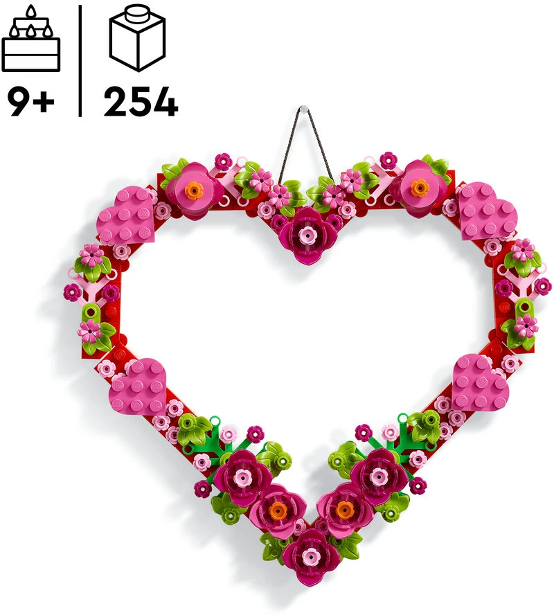 LEGO® Širdelės ornamentas (40638)