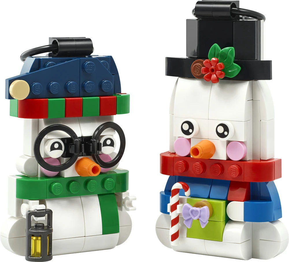 LEGO® sniego senio žaisliukai, kalėdinis dekoras, šventiniai žaisliukai 40812