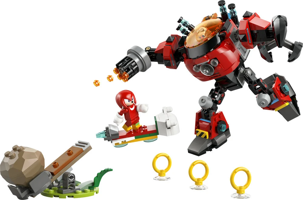 LEGO® Sonic the Hedgehog Knuckles prieš Dr. Eggman robotą Egg Crusher (77005)