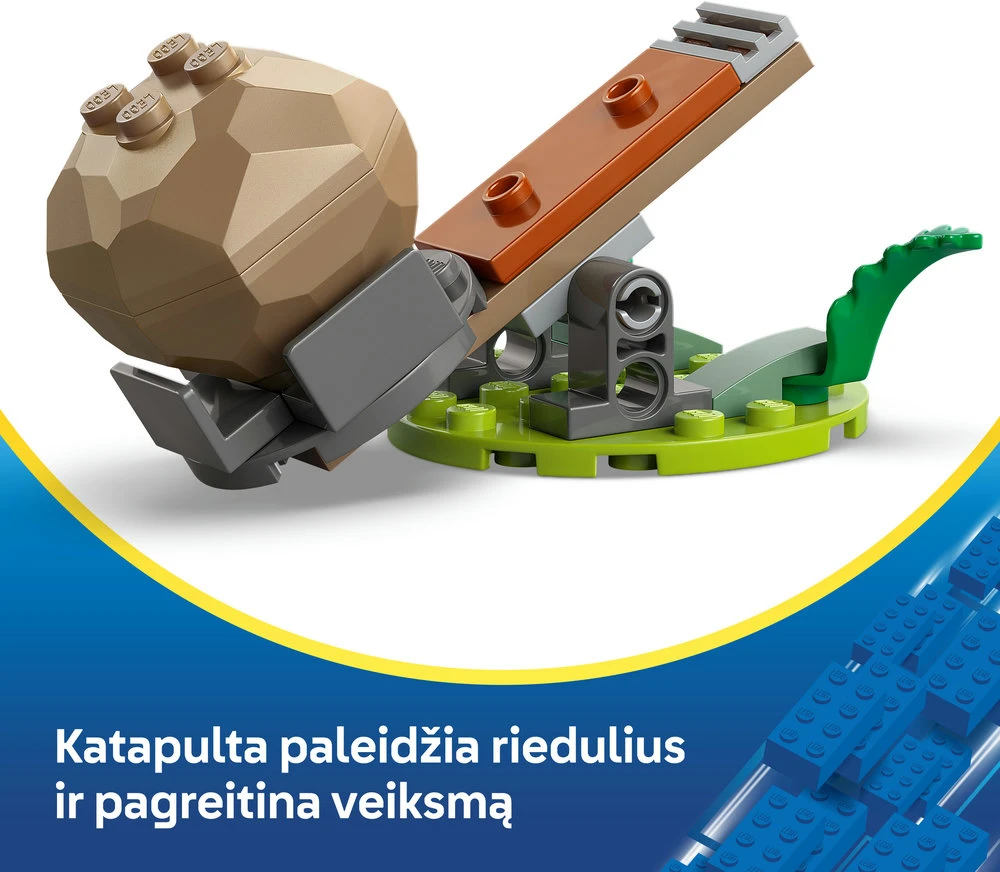 LEGO® Sonic the Hedgehog Knuckles prieš Dr. Eggman robotą Egg Crusher (77005)