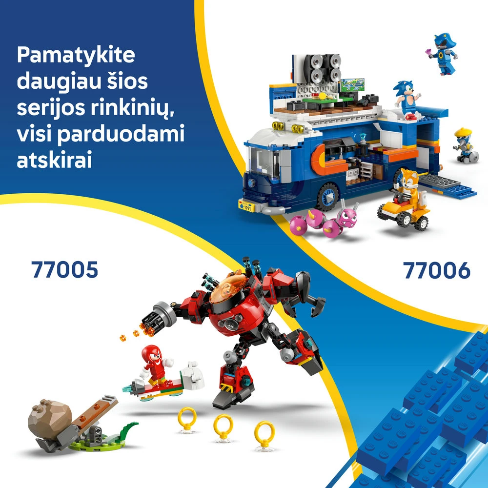 LEGO® Sonic the Hedgehog Sonic komandos sunkvežimis (77006)