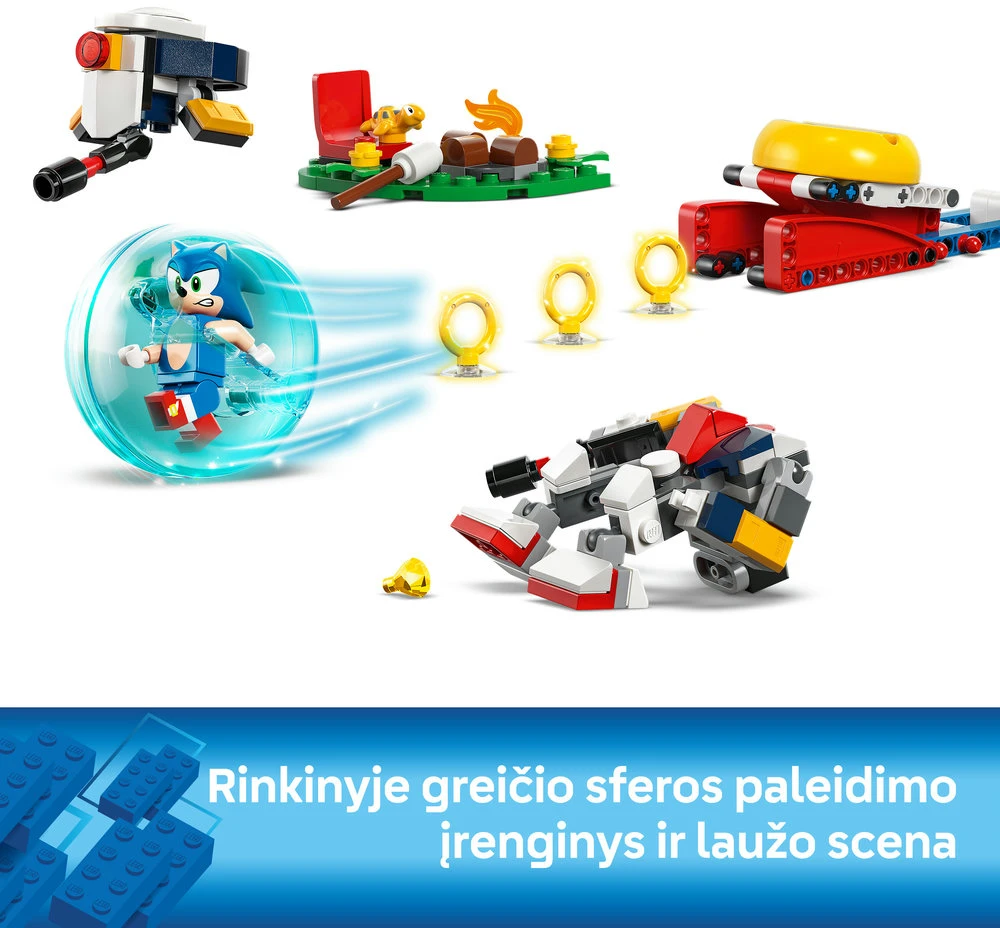 LEGO® Sonic the Hedgehog™: Sonic kova prie laužo 77001