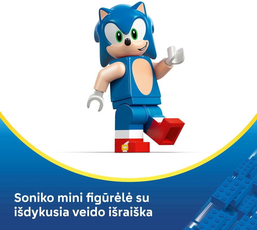 LEGO® Sonic the Hedgehog™ Sonikas: greitaeigis automobilis Žaibas 77117