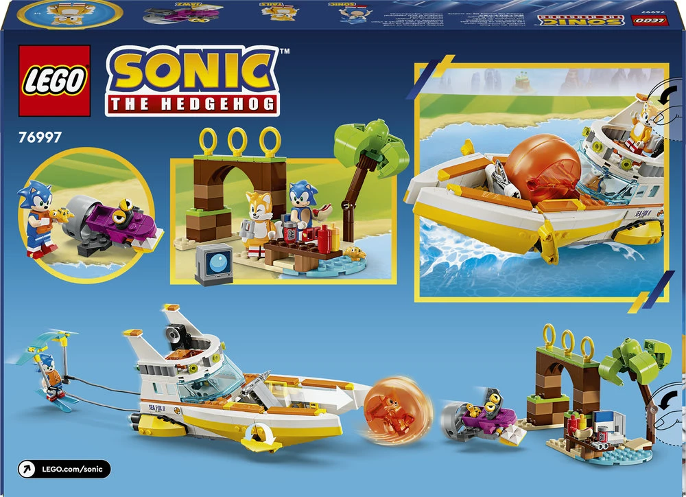 LEGO® Sonic the Hedgehog™ Tails nuotykių laivas (76997)