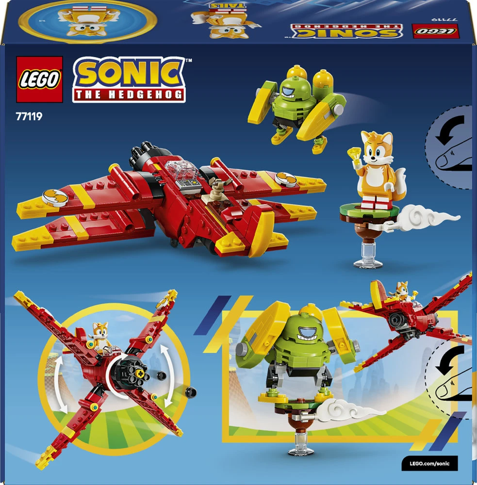LEGO® Sonic the Hedgehog™ Tails „Tornado-1“ žaislas 77119