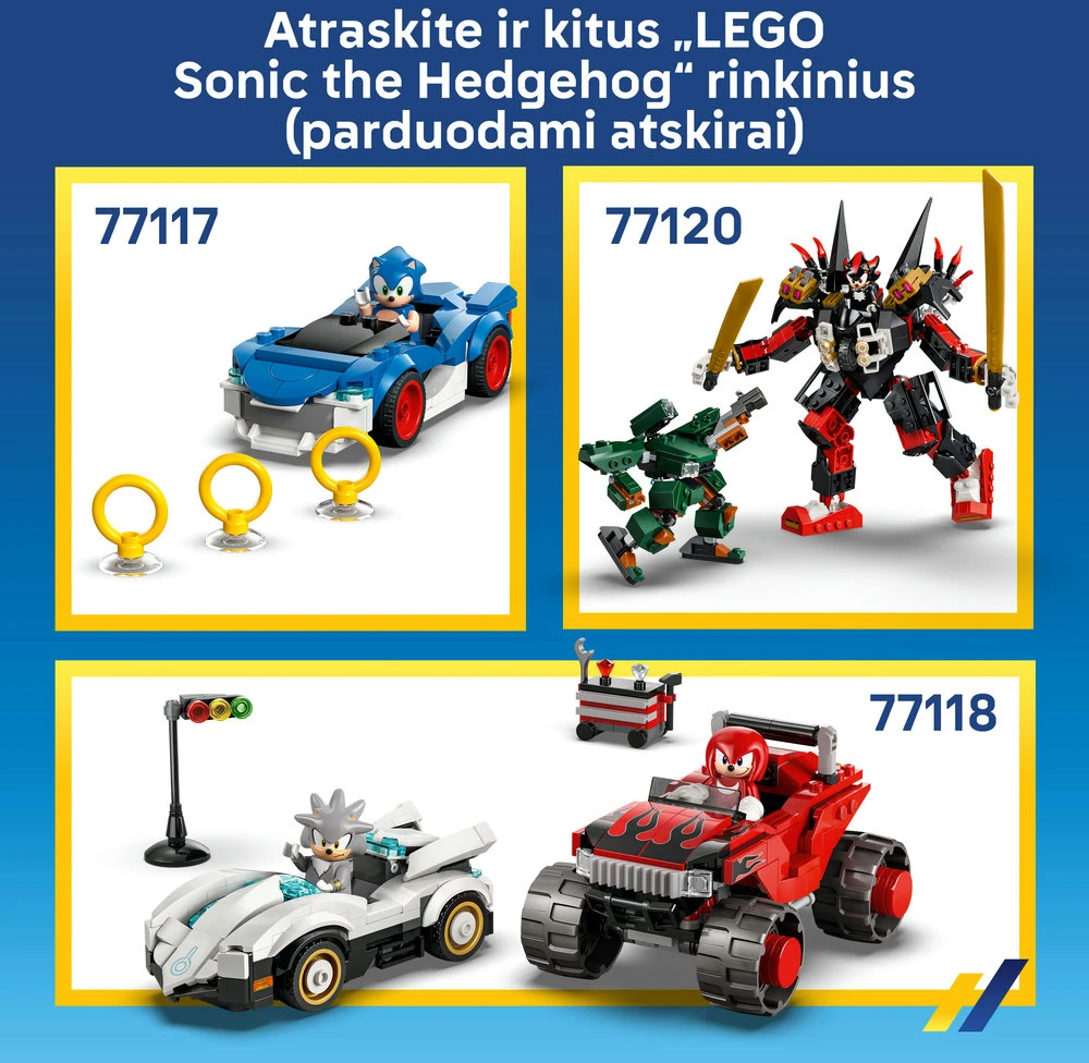 LEGO® Sonic the Hedgehog™ Tails „Tornado-1“ žaislas 77119
