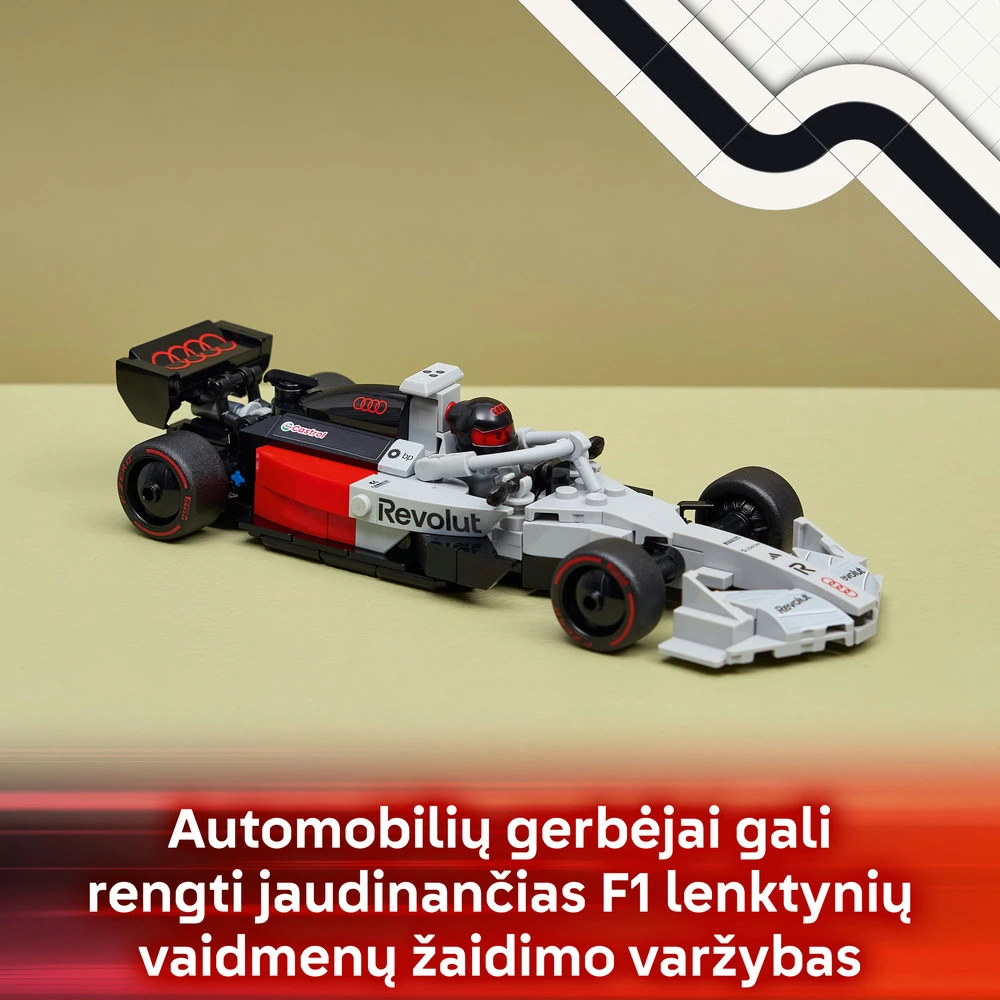 LEGO® Speed Champions Audi Revolut F1® Team R26 bolidas, 77259