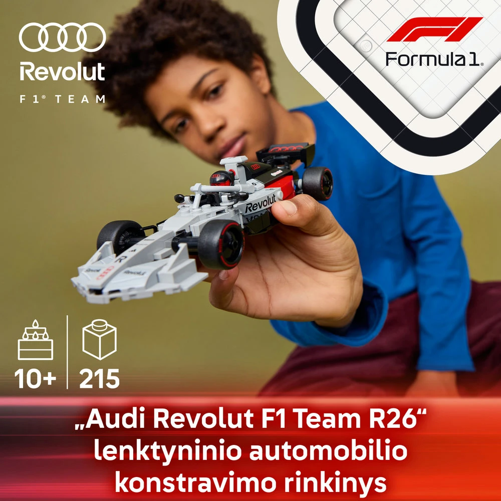 LEGO® Speed Champions Audi Revolut F1® Team R26 bolidas, 77259