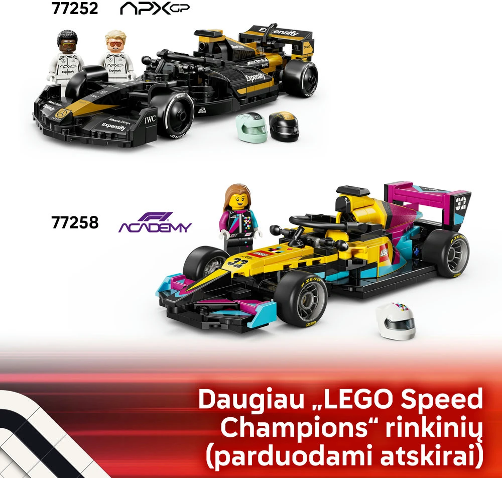 LEGO® Speed Champions Audi Revolut F1® Team R26 bolidas, 77259